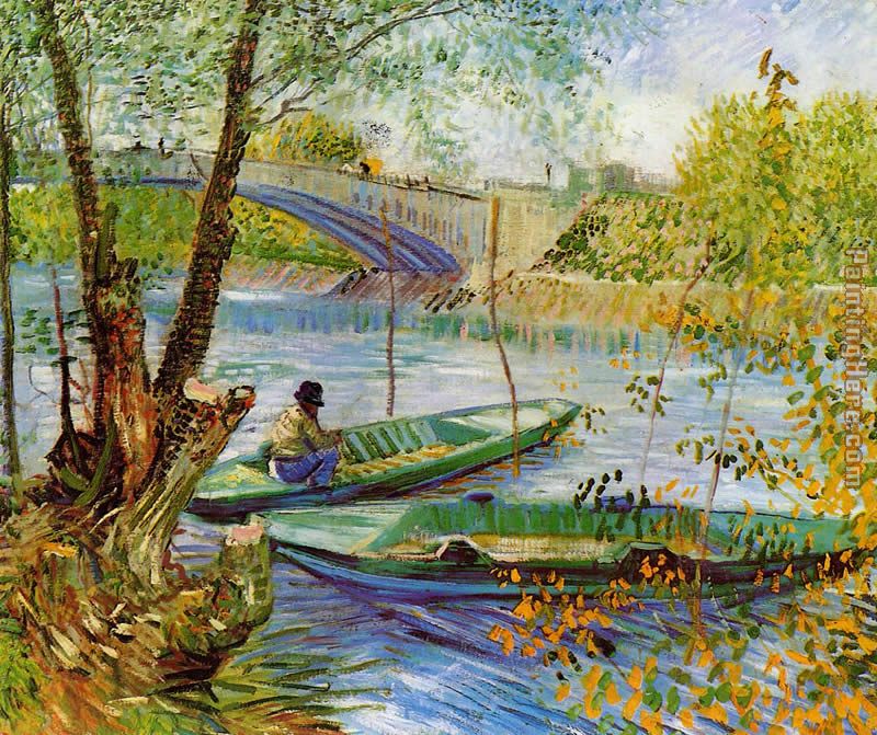 Fishing in the Spring painting - Vincent van Gogh Fishing in the Spring art painting